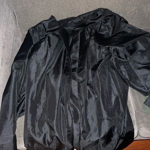 Black graduation gown